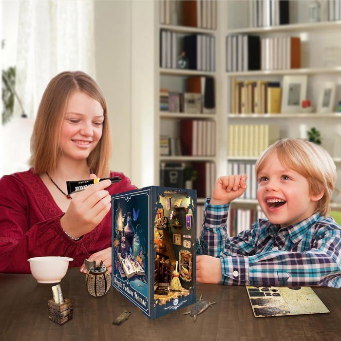 Puzzle 3D - ROBOTIME Kit de maison miniature à monter soi-même Hong Kong Bites Cafe Super Puzzle 3D - ROBOTIME Kit de maison miniature à monter soi-même Hong Kong Bites Cafe Super