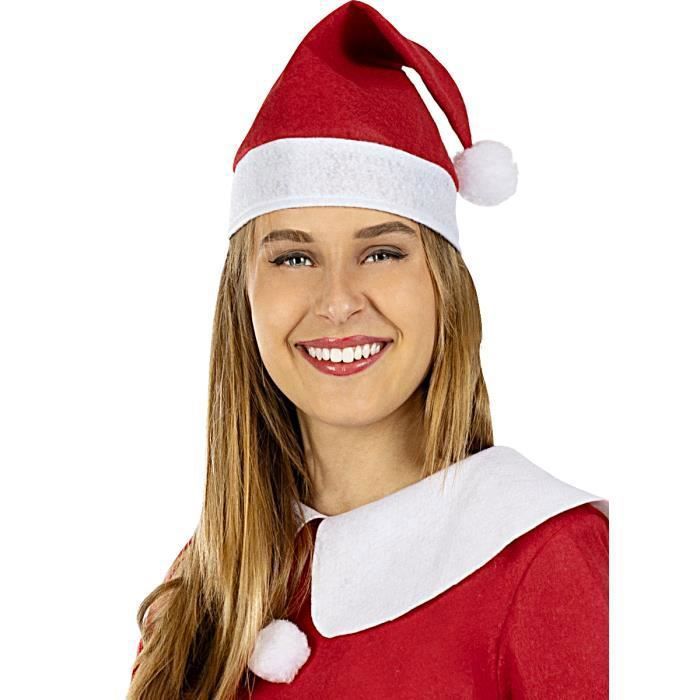 Bonnet Père Noël Paillettes Rouge Claire’s - Taille S/M, Neuf Sans étiquette, Parfait Pour Déguisement !