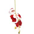KYY Père Noël Figurine électrique Escalade grimpeurs Santa Jouet Drôle De Ornement Suspendu pour La Maison Décoration Noël-2