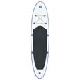 2132ETE® Stand Up Paddle Planche à rame gonflable Moderne - Planches Paddle Gonflable Bleu et blanc-2