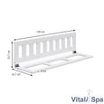 Barrière anti-chute pour lit enfant VITALISPA, barrière de protection pour lit, barrière de lit, 120 cm, bois-2