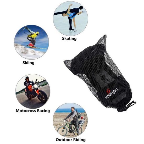 Protège-Poignets XLKJ Pour Enfants - Paire Noire | Ski, Skate, Patinage | Taille S (7-10 Ans)