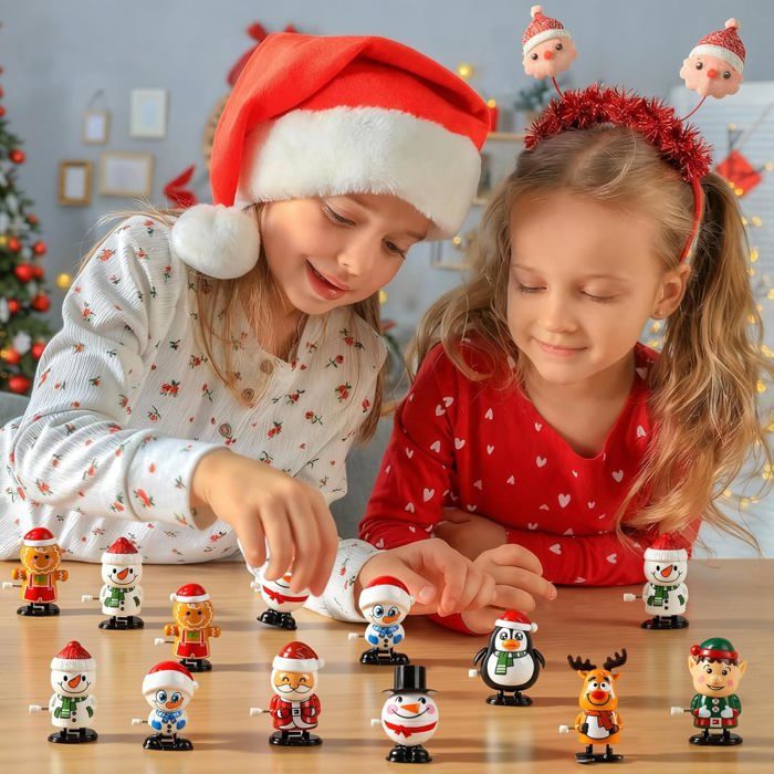 Petits Cadeaux Calendrier Avent, Jouets à Remonter, 8Pcs