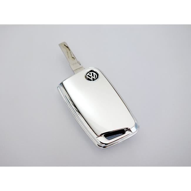 Pour VW Golf 7 Coque Housse Clé Télécommande Plip Étui Protection Gris  2012