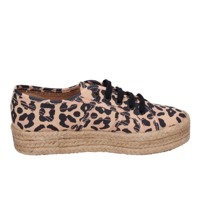 Espadrilles Femme SUPERGA BE749 Beige Textile t Beige