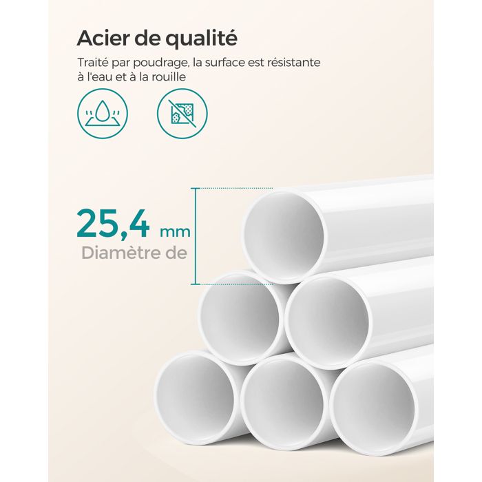 Questech 25,4 Cm Metro De Salle De Bain Coin étagère De Douche étagère De Douche Blanc Poli