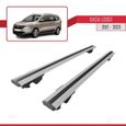 Compatible avec Dacia Lodgy 2012-2024 HOOK Barres de Toit Railing Porte-Bagages de voiture Avec verrouillable Alu GRIS-3