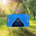 Housse Tente Pour Trampoline 6 Poteaux - 183cm à 366cm - Protection UV Et Pluie - Avec Fenêtres Mesh - Oxford