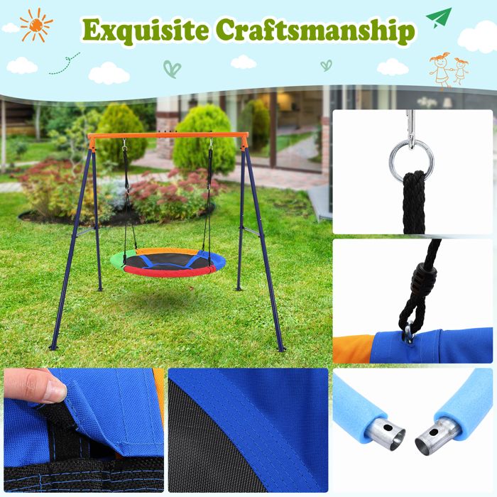 Siège De Balançoire Ergonomique Fionrziy – Confortable, Costaud Et Résistant à La Pluie !