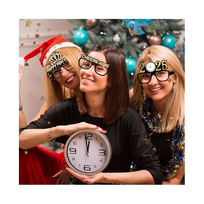 DPKOW Lot de 82 accessoires de décoration à paillettes pour le Nouvel An 2026, rideaux à franges laser, chapeaux de ballons, lunettes, bandeau pour le Nouvel An 2026, accessoires de fête du DPKOW Lot de 82 accessoires de décoration à paillettes pour le Nouvel An 2026, rideaux à franges laser, chapeaux de ballons, lunettes, bandeau pour le Nouvel An 2026, accessoires de fête du
