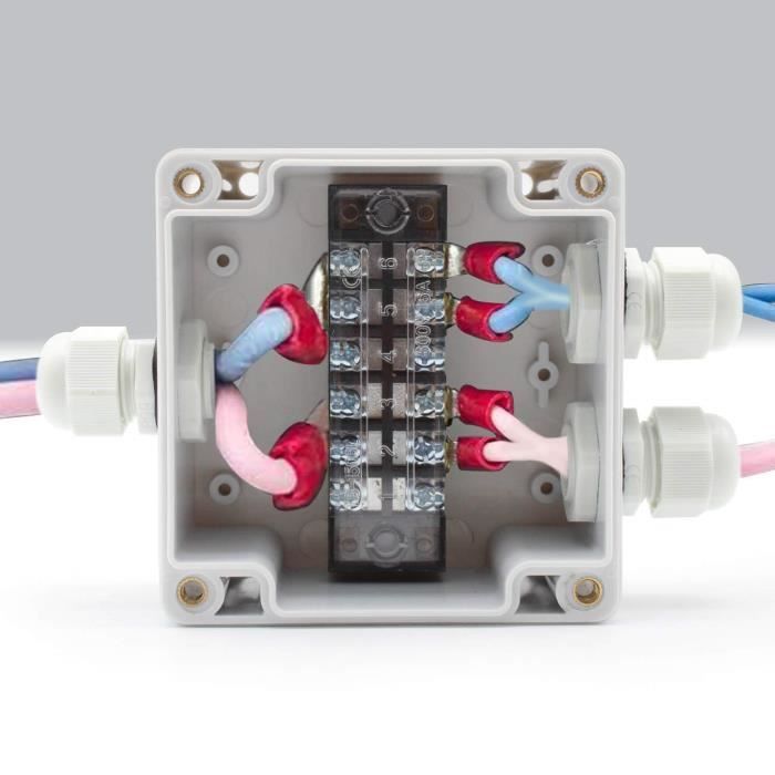 8 Boîtes De Jonction Étanches IP65 - 100x60x25mm - Boîtier Câblage Électronique DIY