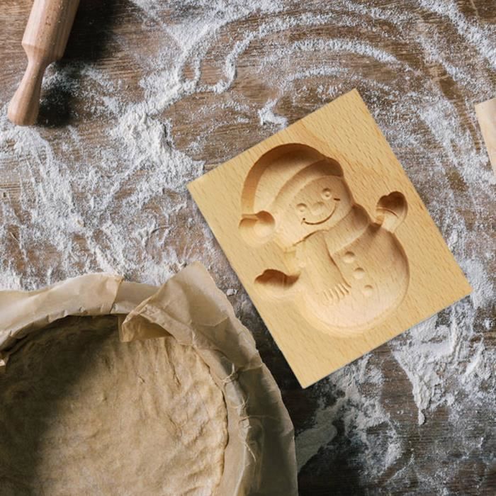 Minifinker - Moule sculpté de timbre de biscuit Timbre à biscuits Moule  sculpté Presse en bois Moule Biscuit Cutter Moule table set - Cdiscount  Maison