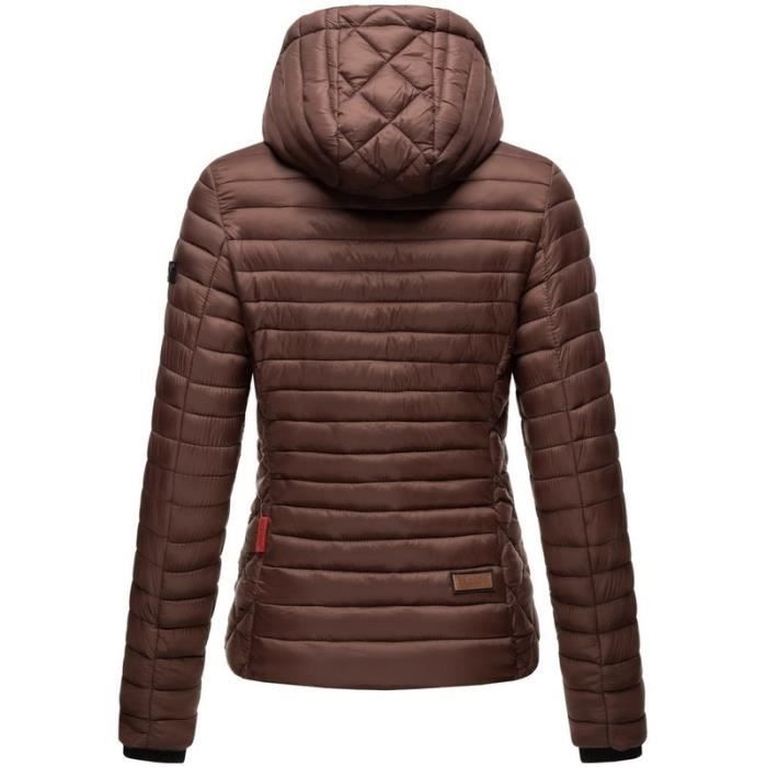 Doudoune en duvet femme Marikoo SAMTPFOTE Chocolat L Cdiscount Pret a Porter