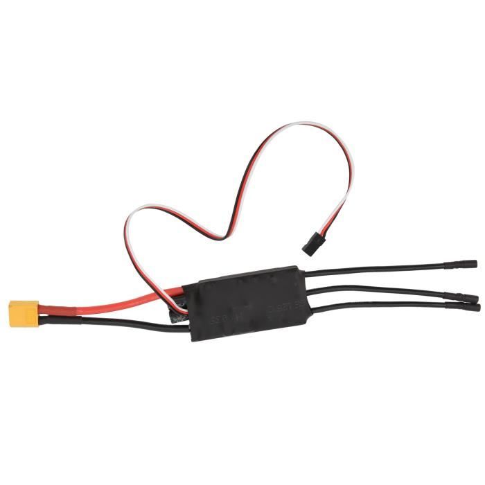Contrôleur De Vitesse ESC 80A Pour RC – Moteur Brushless, Programmation Polyvalente, Sécurité Haute Performance, Pour Hélicoptères