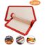 2Pcs Tapis de Cuisson en Silicone 40x30cm, Toile d