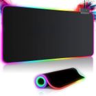 GUANGNA Tapis de Souris Gaming RGB XXL (800 x 300 mm),14 Effets D'éclairage LED, Étanche, Antidérapant, à l'usure pour Gamer, Ordinateur,