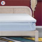 Surmatelas Mémoire de Forme 140x200cm - BDREAMS - ROLLS - Qualité Hôtellerie - Epaisseur 6,5cm