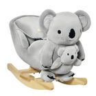 HOMCOM Jouet à bascule koala effet s 60x33x50cm Gris