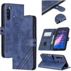 HOOXSPEED Housse Redmi Note 8 PU Cuir avec Protection Antichoc Support Fonction Pochette Pour Xiaomi Redmi Note 8 (6.3"), Bleu