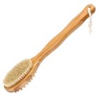 SODIAL Brosse Pour Le Corps,Brosse de bain,Brosse de sante Brosse a long manche pour le dos,brosse en bois salle de bain douche brosse