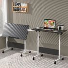 VIVOLILV Table de lit Pliante avec Roulette Réglable en Hauteur - 80x40cm - Bureau pour Ordinateur Portable Pliable noir