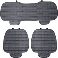 Lupex shop - Housse de siège auto universelle, 3 pièces, 2 avant et 1 arrière, (gris) LS022
