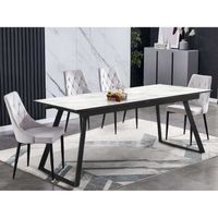 table Valence rectangulaire extensible 8 personnes .
