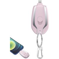 WEYE-1500mAh Mini Power Emergency Pod, Porte-clés Chargeur Portable pour iPhone ou Type-c, Mini Key Ring Power Emergency Pod ([785]