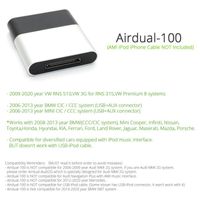 Prise allume,Kit récepteur de musique Airdual compatible Bluetooth pour voiture, adaptateur de câble AUX - Airdual-100