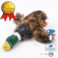 INN® jouet pour chien réaliste canard à mâcher peluche indestructible couineur bruit animaux de compagnie amusement accessoires chas