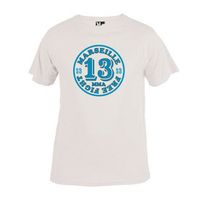 T-shirt enfant MMA Marseilles 13 Free Fight - Blanc - Manches courtes - Garçon