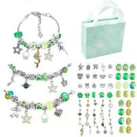 Charm Bracelet Jewelry Making Kit, Teen Girl Gifts Jewelry Making Kit, DIY Jewelry Kit with Charm Beads for Bracelet Jewelry Making