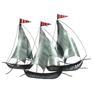 Plaque Murale En Métal 30x20 Cm – Décoration Bateau, Navire, Voilier