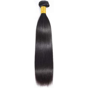 PERRUQUE - POSTICHE Extensions De Cheveux - Lvy Tissage Bresilien 8a Naturels Brésiliens Raides 1 Faisceaux Boucle Noir Naturel 100g 18 Pouce