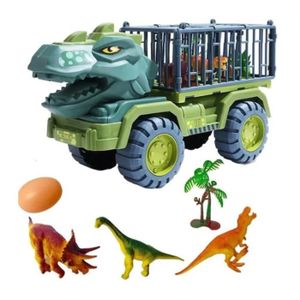 VOITURE - CAMION Jouets Camion et 3 Dinosaures - Transporteur Tyran