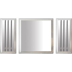MIROIR Lot de 3 miroirs design en bois 100% mdf laqué bla