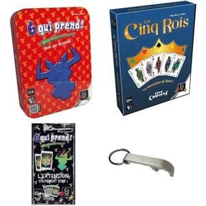 JEU SOCIÉTÉ - PLATEAU Lot de 2 jeux de plateau - Les Cinq Rois + 6 Qui P