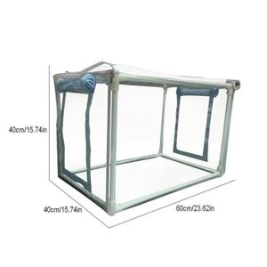 SERRE DE JARDINAGE transparent-Couverture de Serre en PVC pour Mini J