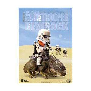 FIGURINE - PERSONNAGE Beast Kingdom Toys - Star Wars Episode IV Pack 2 Figurines Egg Attack Dewback & Sandtrooper 9/15 cm