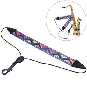 red Sangle de saxophone réglable bandoulière de saxophone Portable réglable pour les joueurs de saxophone pour les amateurs de saxophone 