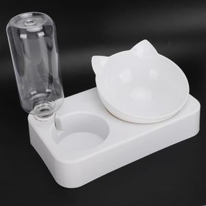 GAMELLE - ÉCUELLE Atyhao Gamelle pour chat Pet Double Food Feeder Bo