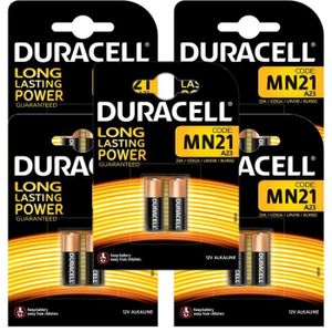 PILES Duracell MN21 batterie alcaline spécialité 12V bloc d'alimentation durable de 10