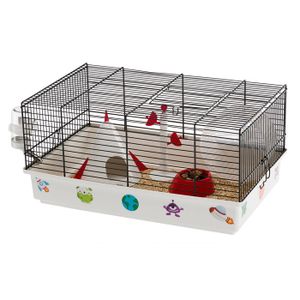 CAGE Cage pour hamsters - Criceti - Modèle 9 - Thème Espace - 46x29,5x23 cm - Beige