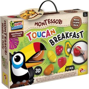JEU D'APPRENTISSAGE Toucan breakfast - jeu d'apprentissage en bois - b