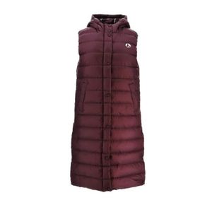 Gilet Doudoune Longue Sans Manches Femme Avec Capuche - Ultra Chaud Et Léger - Fermeture Zip, Poches - Pour L'hiver