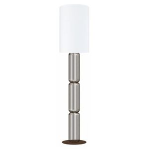 LAMPADAIRE TOSEL Lampadaire 1 lumière - luminaire intérieur - tissu  blanc - Style industriel - H155cm L30cm P30cm
