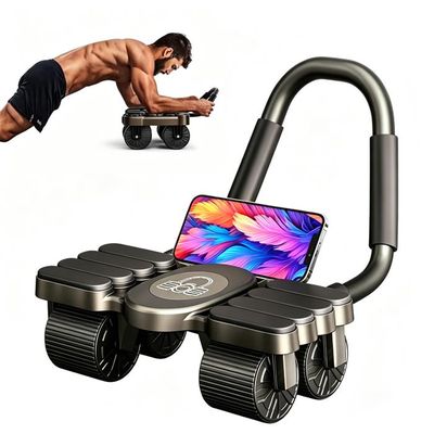 Roue Abdominale, Roue Abdominale à Rebond Automatique Conception à Quatre Roues Empattement Plus Large, Appareil Abdominaux Femme Convient au Bureau, à L'extérieur et à La maison (ferreux Roue Abdominale, Roue Abdominale à Rebond Automatique Conception à Quatre Roues Empattement Plus Large, Appareil Abdominaux Femme Convient au Bureau, à L'extérieur et à La maison (ferreux