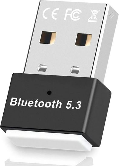 Adaptateur Bluetooth USB 5.3 Pour PC - Clé Dongle Compacte Compatible Windows 11/10/8.1/7 Et Linux