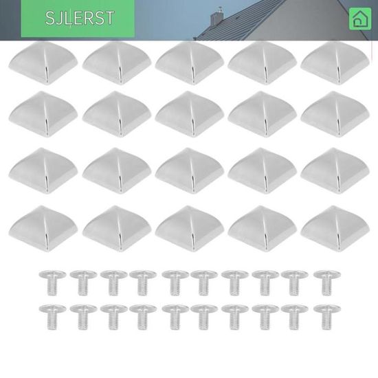Sjlerst Rivets pyramidaux 20 pcs rivets pyramid mercerie couture Or ...
