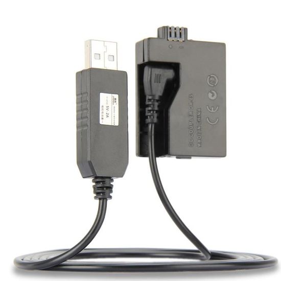 Câble USB CA-PS700 LC-E17 + Batterie Factice Coupleur CC DR-E17 + Adaptateur USB QC3.0 Pour Canon EOS M3 M5 M6 M6 Mark II